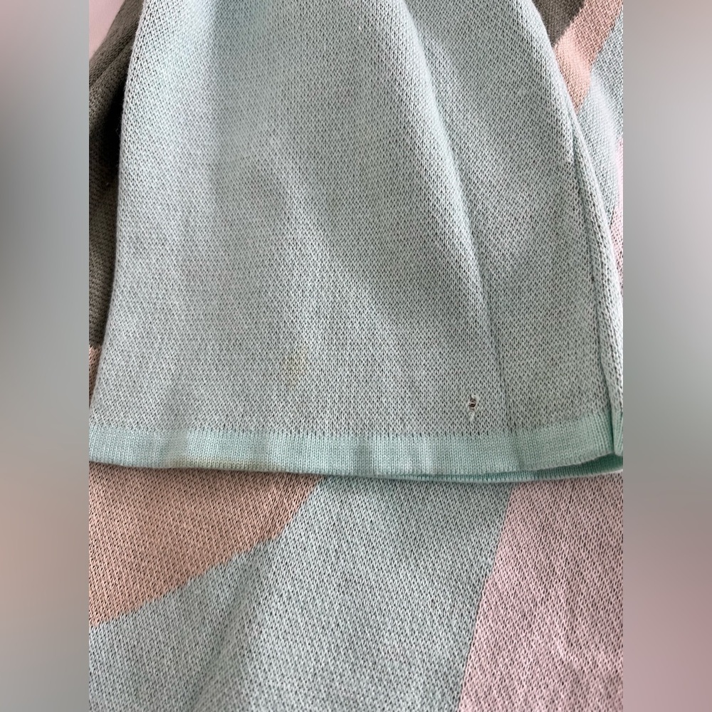 Soft Surroundings Sweater Womens XS Nina Aqua Marble Tunic Double Knit Com - Picture 7 of 13